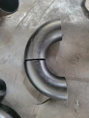 ANSI B16.9 45/60/90/180 डिग्री कार्बन स्टील एल्बो पाइप फिटिंग जाली A234wpb