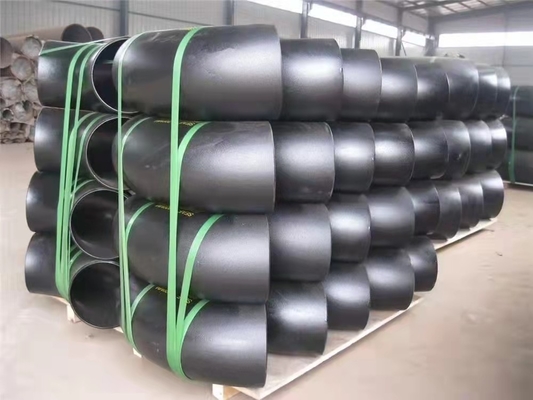 ASME B16.9 45 डिग्री लॉन्ग रेडियस बेंड बट वेल्डेड ST37 110mm