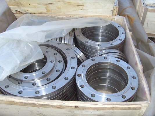 कॉलर Pn16 Pn25 जाली कार्बन स्टील Flanges फ्लैट पर्ची पर: