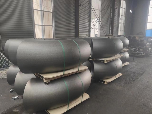 ASME A234 Wpb कार्बन स्टील शॉर्ट रेडियस 45 डिग्री एल्बो SCH10 SCH20