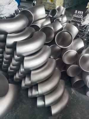 Astm A403 / A403m स्टील वेल्ड एल्बो Wp304 Wp316 लॉन्ग रेडियस 6 इंच Sch80
