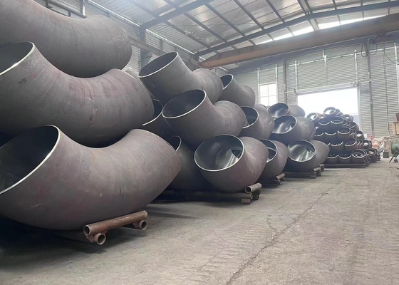 API5l बट वेल्ड पाइप फिटिंग कार्बन स्टील 90 डिग्री एल्बो DN600-DN1800