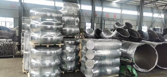 जाली DIN2605 ASTM A234 WPB ब्लैक बराबर एल्बो फिटिंग SCH20-SCH120