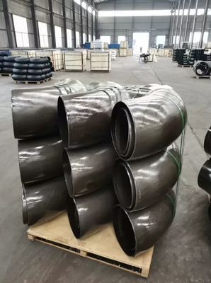 JIS2311 SGP SS400 कार्बन स्टील 45 90 180 डिग्री पाइप फिटिंग कोहनी