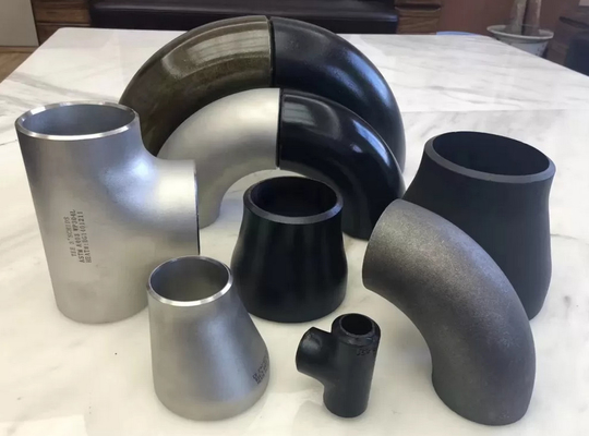 45D 90D 180D स्टील बट वेल्डेड ट्यूब फिटिंग ASME B16.9 B16.28 A234WPB