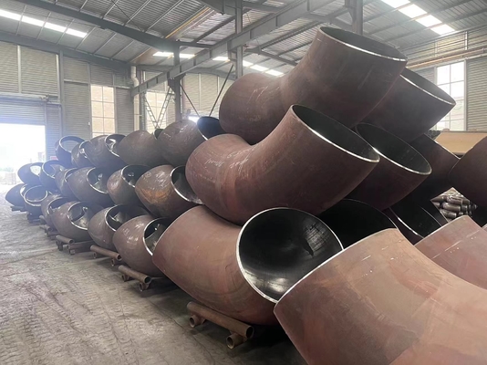 रासायनिक अनुप्रयोगों के लिए एंटी रस्ट पेंट एल्बो वेल्डेड पाइप फिटिंग