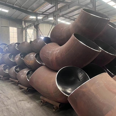 जंगरोधी 45 90 180 डिग्री कोहनी A234 कार्बन स्टील बट वेल्ड पाइप फिटिंग