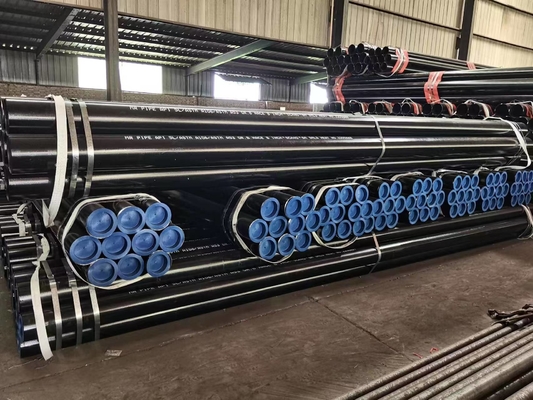 लंबाई 5m से 14m Astm सीमलेस पाइप फिटिंग API5l A106 A53 Gr.B दीया 21.3MM से 762MM