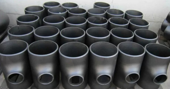 2mm- 60mm बट वेल्डेड पाइप फिटिंग टी सीमलेस ब्लैक रस्ट प्रूफ ऑयल 14'' 16'' 18''