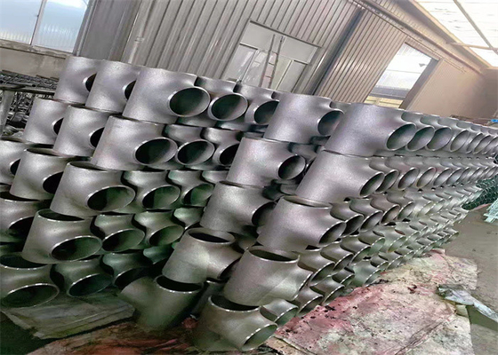 Asme B16.9 Sch40 कार्बन स्टील स्ट्रेट टी Astm A 234 Wpb बट वेल्ड